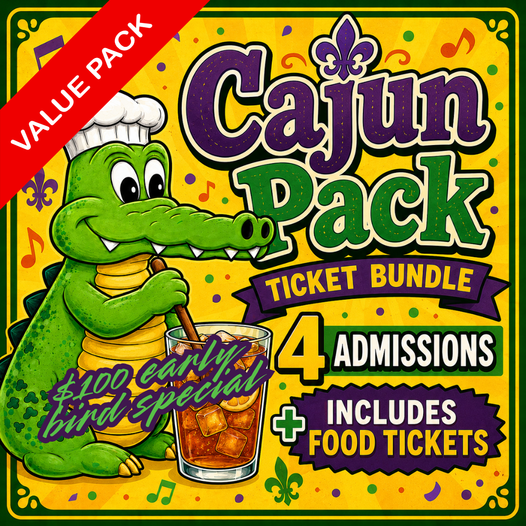 Cajun Pack ticket bundle early bird special