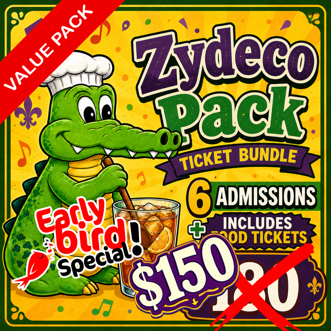 Zydeco Pack ticket bundle value pack